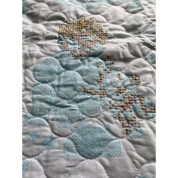 Dimensions Baby Quilt Cross Stitch Kit "Someone New To Love" 34" x 43" - Picture 5 of 11